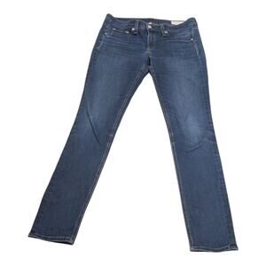 Rag & Bone High Rise Skinny Jeans Womens 29‎ Soft Harrow Bedford Denim USA